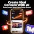 design an ai content creation system for text, image, and video