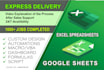 excel data entry expert service