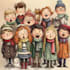 draw christmas cartoon caricature