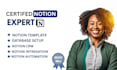 notion virtual assistant build notion database notion template notion expert