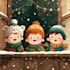 draw christmas cartoon caricature