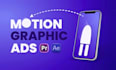 edit and create a motion graphics animation saas video ad