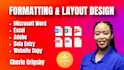 focus on virtual assisting, data entry, and presentations
