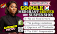 fix google merchant center suspension and misrepresentation
