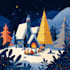 create festive holiday christmas design illustration