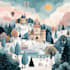 create festive holiday christmas design illustration