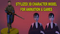 create stylized 3d character model