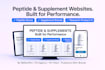design, redesign and develop a peptide or supplement website in wordpress