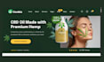 design trendy cannabis, cbd, weed, hemp ecommerce website with delivery system