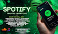 promote your spotify music professionally, pre save campaign, and spotify pitch