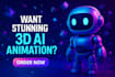 do ai 3d animation videos and ai art, ai reel videos