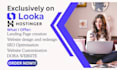 design looka website hostinger landing page SEO optimisation tilda