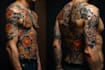 making a tattoo design in japanese style