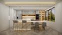 design a modular kitchen interior with realistic 3d visuals