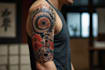 making a japanese style tattoo art
