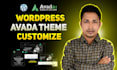 create and customize your website using avada theme