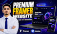 design a premium framer website, webflow website, or landing page