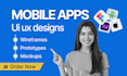 design modern app UI UX screens in figma for ios and android
