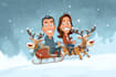 draw christmas cartoon caricature