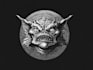 design vintage horror fun creature logo art