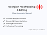 expertly edit and polish your georgian text