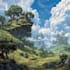 do fantasy background and landscape