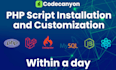 install, fix, or customize any codecanyon PHP script
