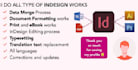 do any adobe indesign project