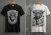 make a linocut tshirt design for brands