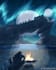 draw a simple fantasy scenery