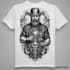 make a linocut t shirt design