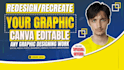 be your professional canva graphic designer for any project