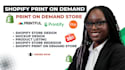 shopify pod store, etsy pod, print on demand, etsy printify printful gelato