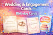 design luxury engagement and wedding invitation cards