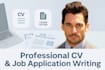 write your CV, cover letter or complete job application professionally