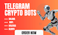 build telegram utility bots for solana and xrpl alerts, tracking and automation