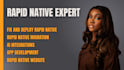 build rapid native websites, handle migrations, and fully deploy your app