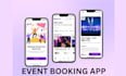 build event booking app ticketing booking app hotel app event management web
