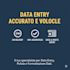 data entry veloce e pulito consegna in 24h