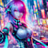 design anime character , cyberpunk character