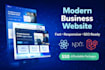 build a modern responsive react or nextjs website