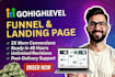 build gohighlevel funnel, gohighlevel landing page