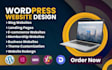 create a wordpress website design and wordpress website development