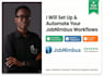 be expert in jobnimbus setup, workflow automation, integration, construction VA