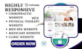 design medicare website chiropractic med spas website physical therapy website