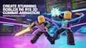 create stunning roblox r6 r15 3d combat animation with vfx and 3d game script
