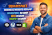 squarespace business website revamp wordpress revamp wix revamp shopify revamp