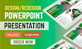 design powerpoint presentation redesign pitch deck improve powerpoint slides