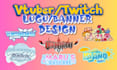 make custom vtuber logo and banner for vtuber, twitch youtube streamers jrpg