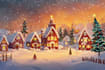 draw unique christmas illustration